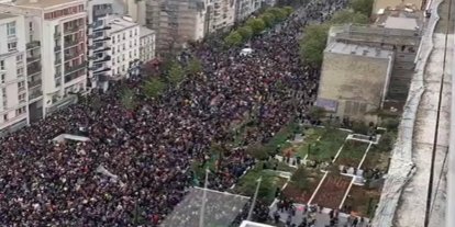 Fransa'daki protestolarda 1300'den fazla gözaltı