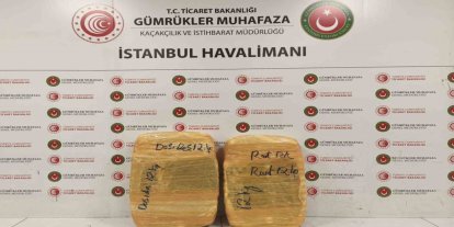 İstanbul Havalimanı'nda 25,5 kilo esrar ele geçirildi