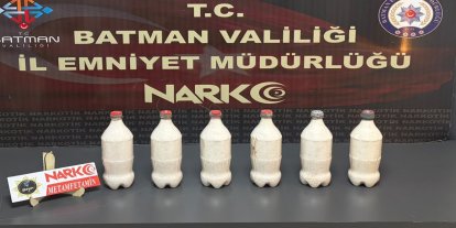 Batman'da aracın benzin deposunda 5 kilo metamfetamin ele geçirildi