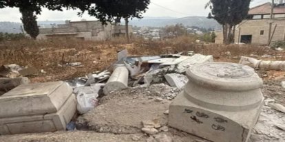 Siyonist rejim Batı Şeria'da şehitlerin anıtlarını hedef alıyor