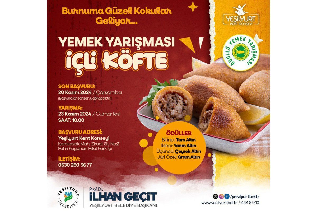 Lezzet ustaları içli köfte için yarışacak