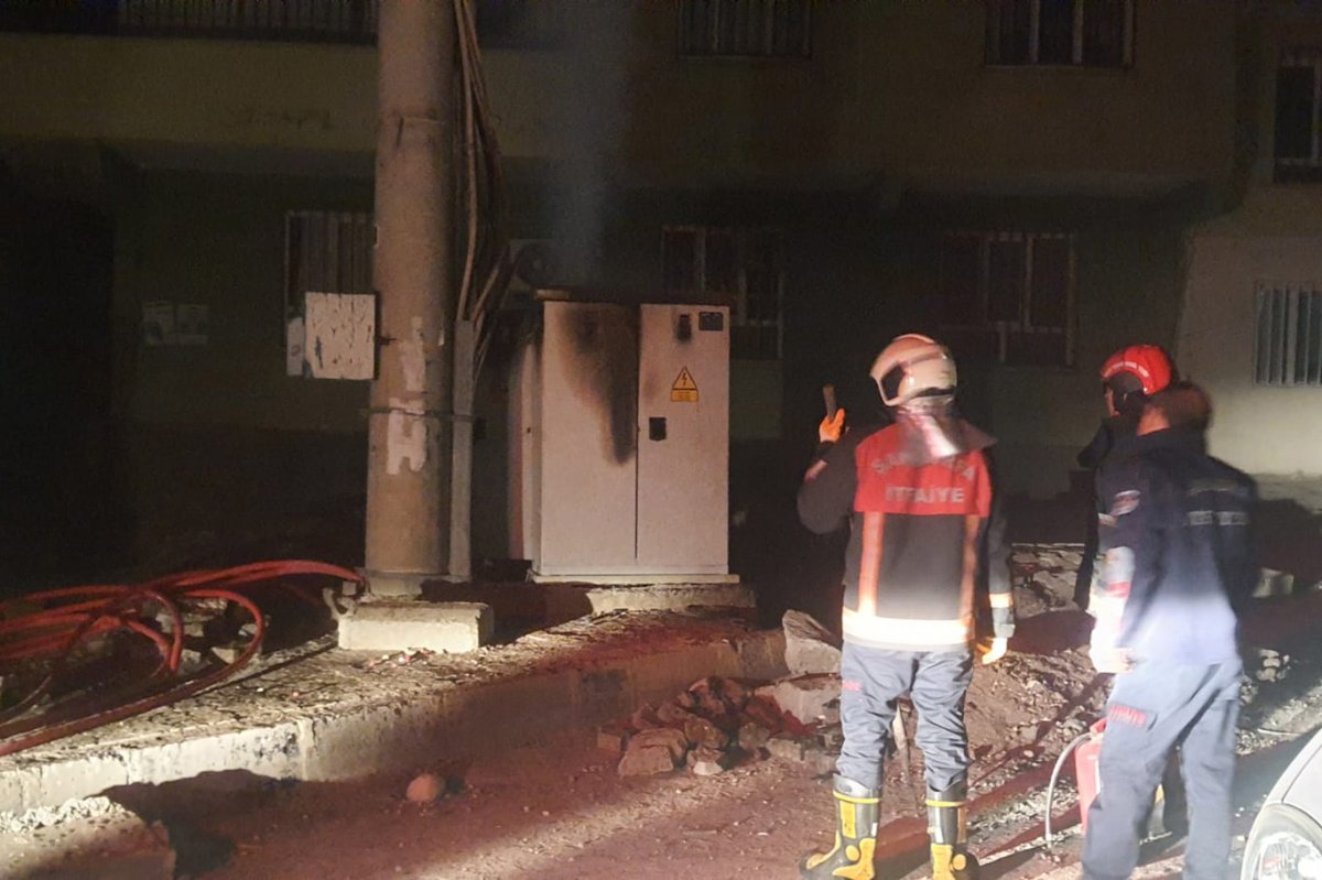 Şanlıurfa’da elektrik panosu yangını