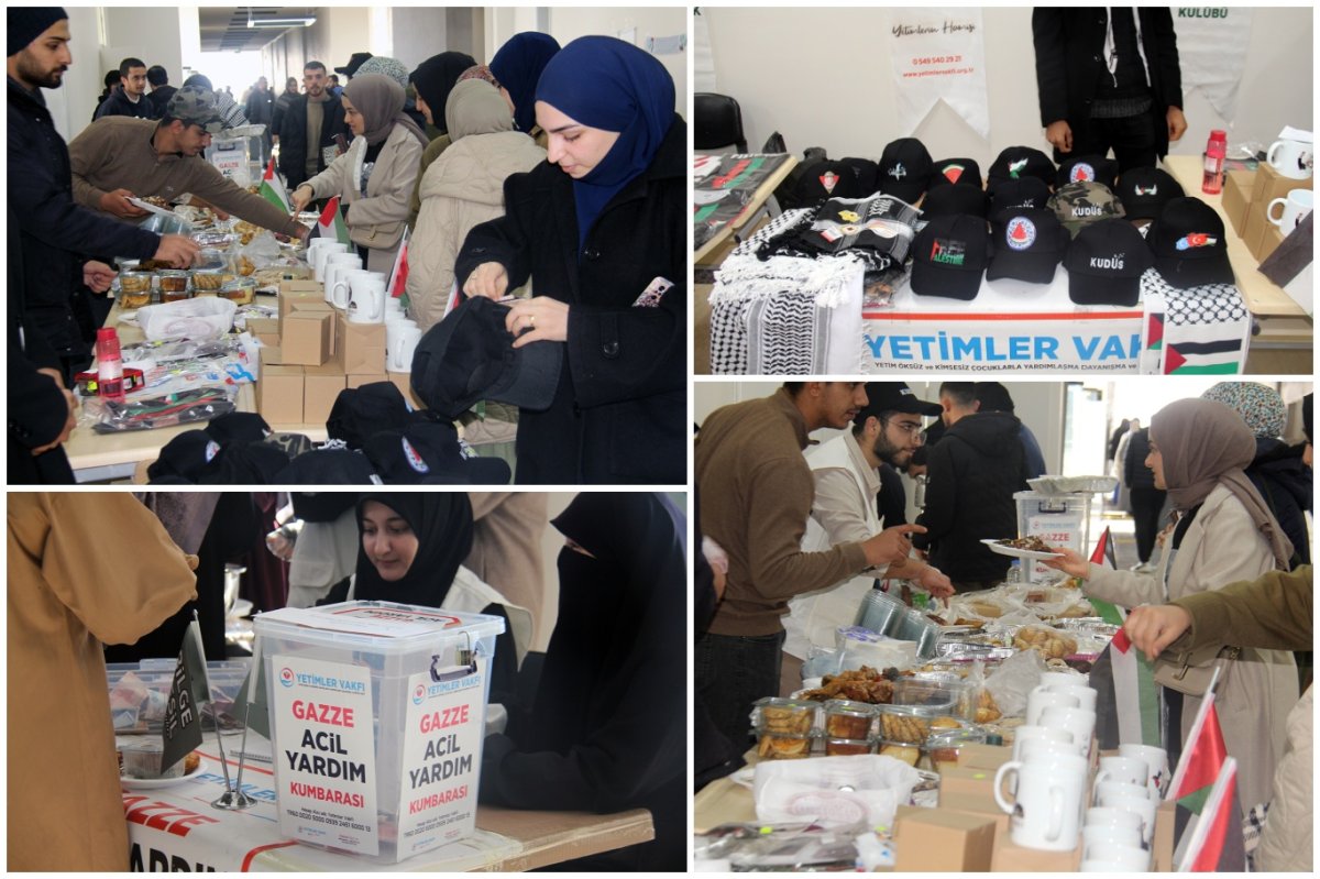 Dicle Üniversitesinde Gazze yararına kermes açıldı