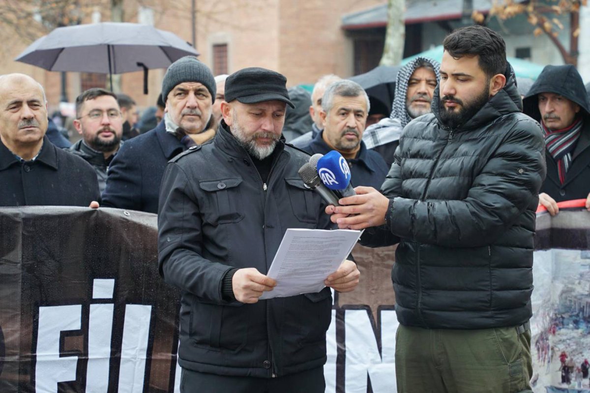 Filistinli şehitler için Ankara'da gıyabi cenaze namazı kılındı