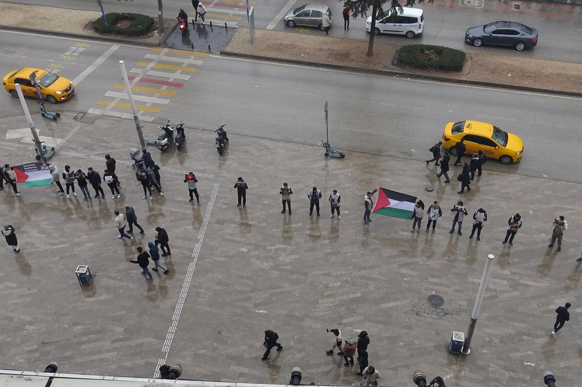 Gaziantep'te Gazze için sessiz eylem