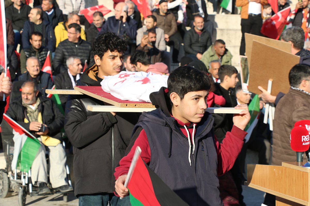 Fotoğraflarla Peygamberler şehri Şanlıurfa’da Gazze’ye destek programı