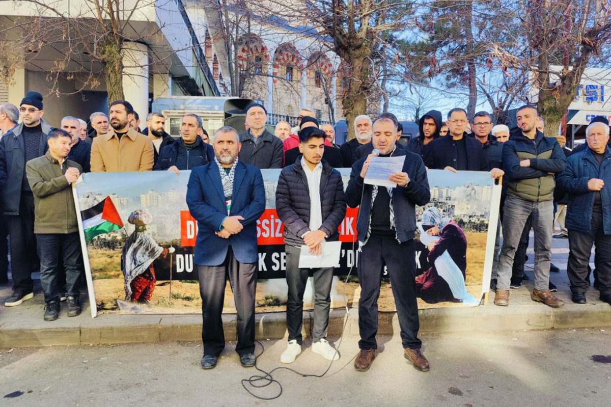 HÜDA PAR Bingöl İl Başkanlığı: Affet bizi Gazze, seni yalnız bıraktık