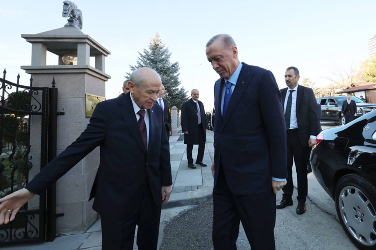 Cumhurbaşkanı Erdoğan, Bahçeli'yi ziyaret etti