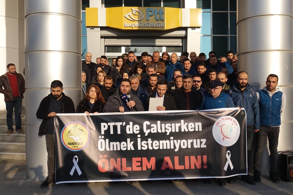 PTT çalışanlarından meslektaşlarına yönelik saldırıya tepki