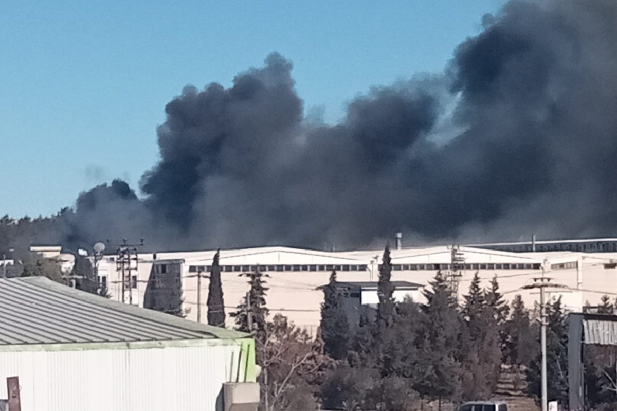 Şanlıurfa'da tekstil fabrikasında yangın