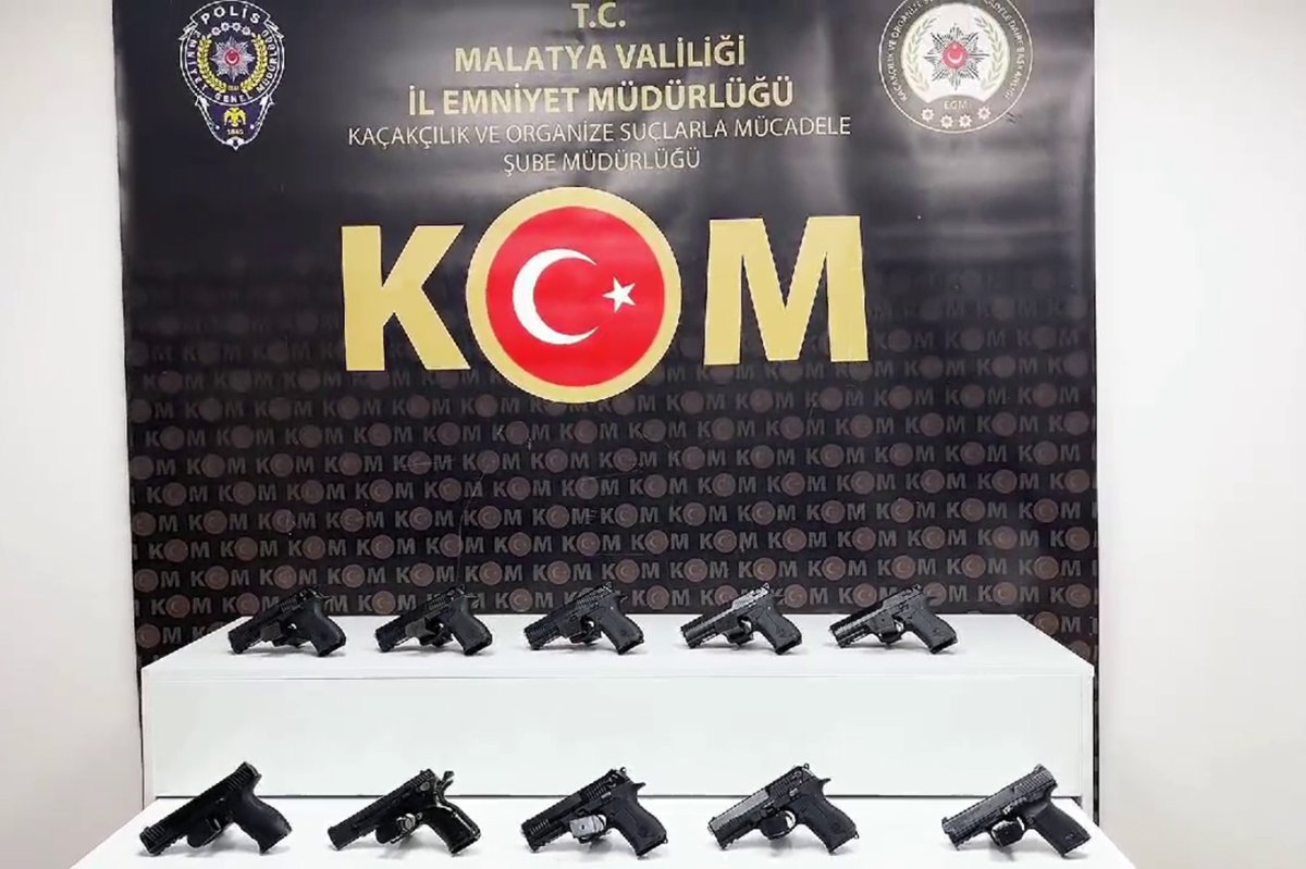 Malatya'da silah kaçakçılığı operasyonu: 7 gözaltı