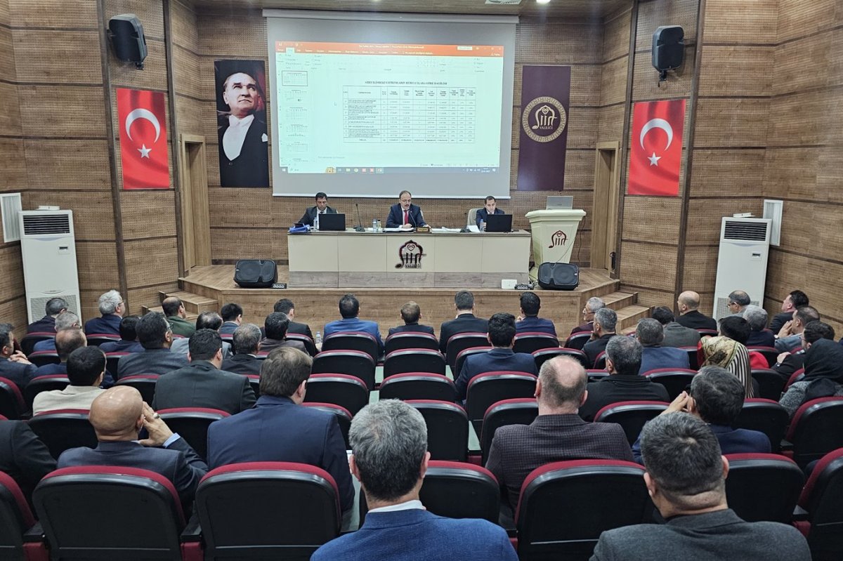 Siirt’te 2025 Yılı 1. dönem il koordinasyon kurulu toplantısı gerçekleştirildi