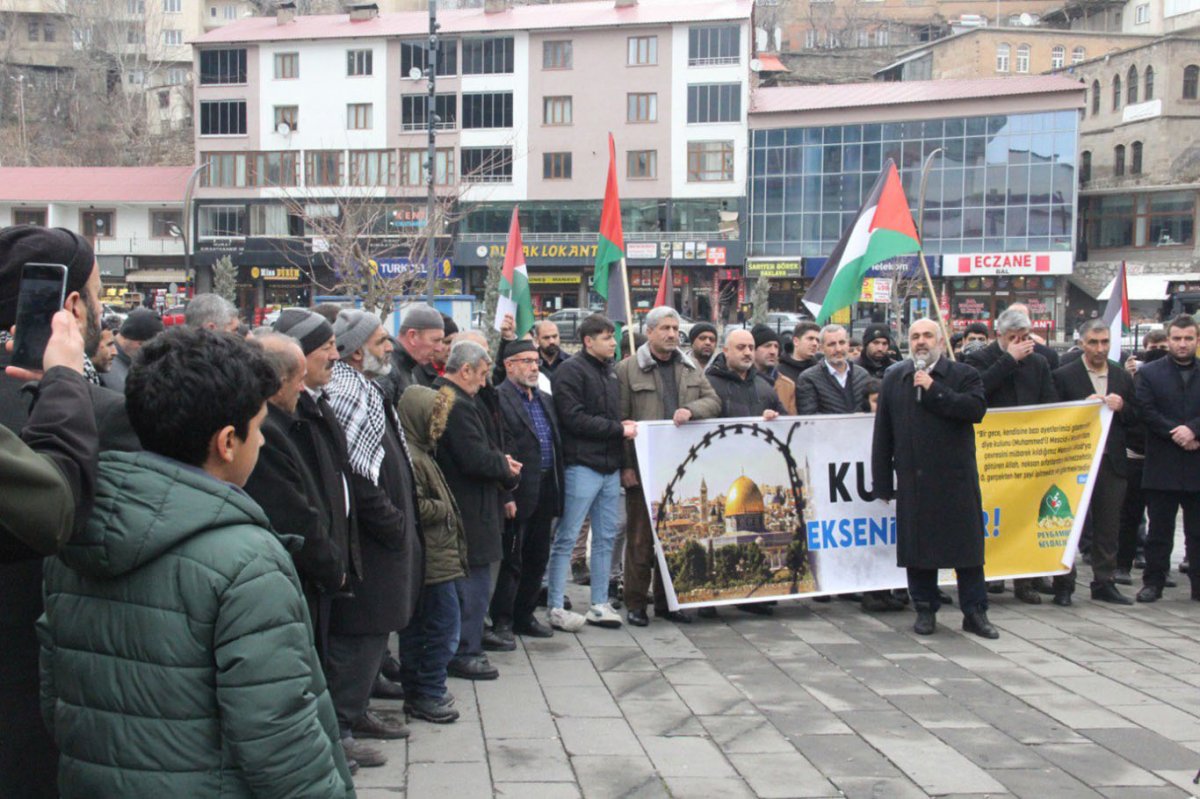 Bitlis'te "Dünya Kudüs Haftası" basın açıklaması düzenlendi