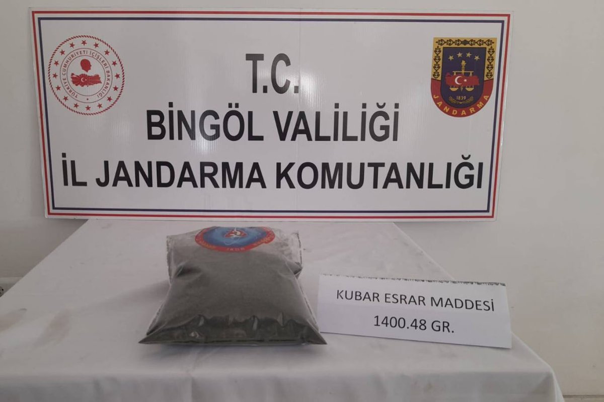 Bingöl’de yapılan operasyonda uyuşturucu ve silah ele geçirildi