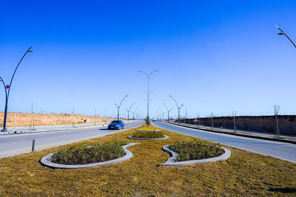 Kuzey Kuşak Yolu Kudüs Caddesi yeşil görünüme kavuşuyor