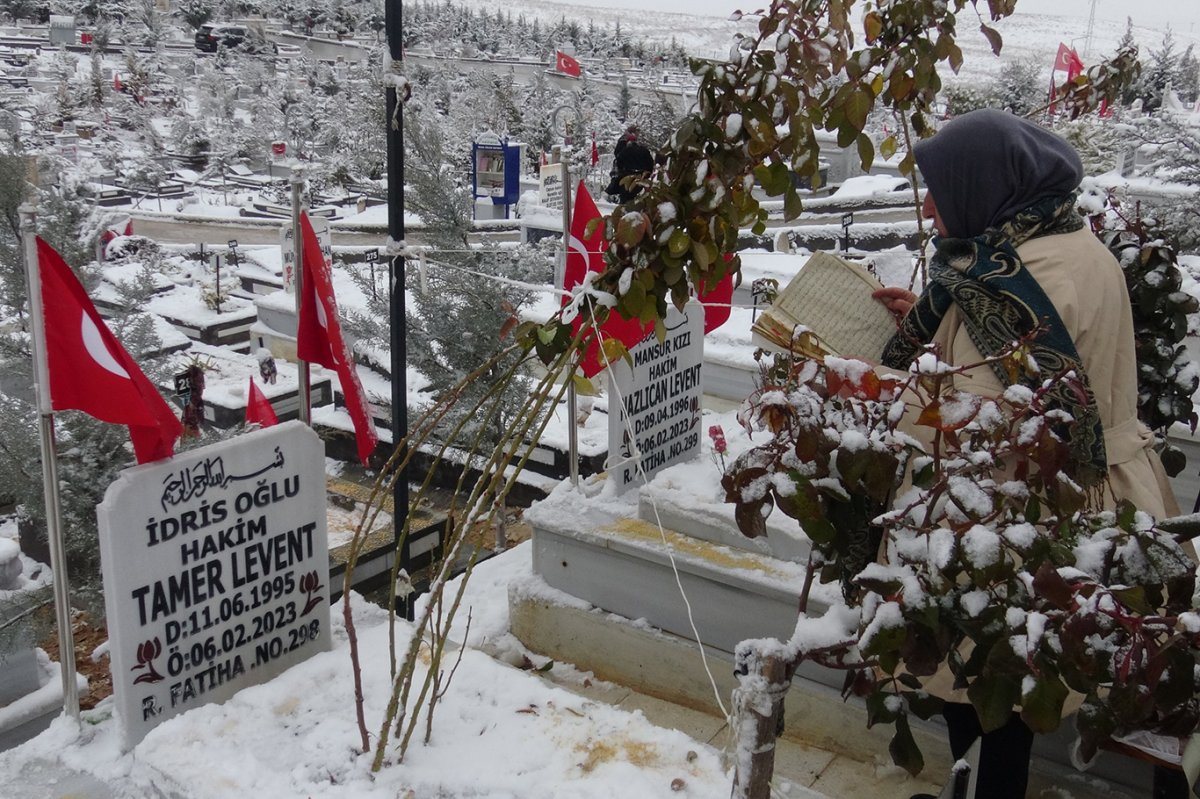 Depremin yıl dönümünde mezarlığa akın eden vatandaşların acıları hala tap taze