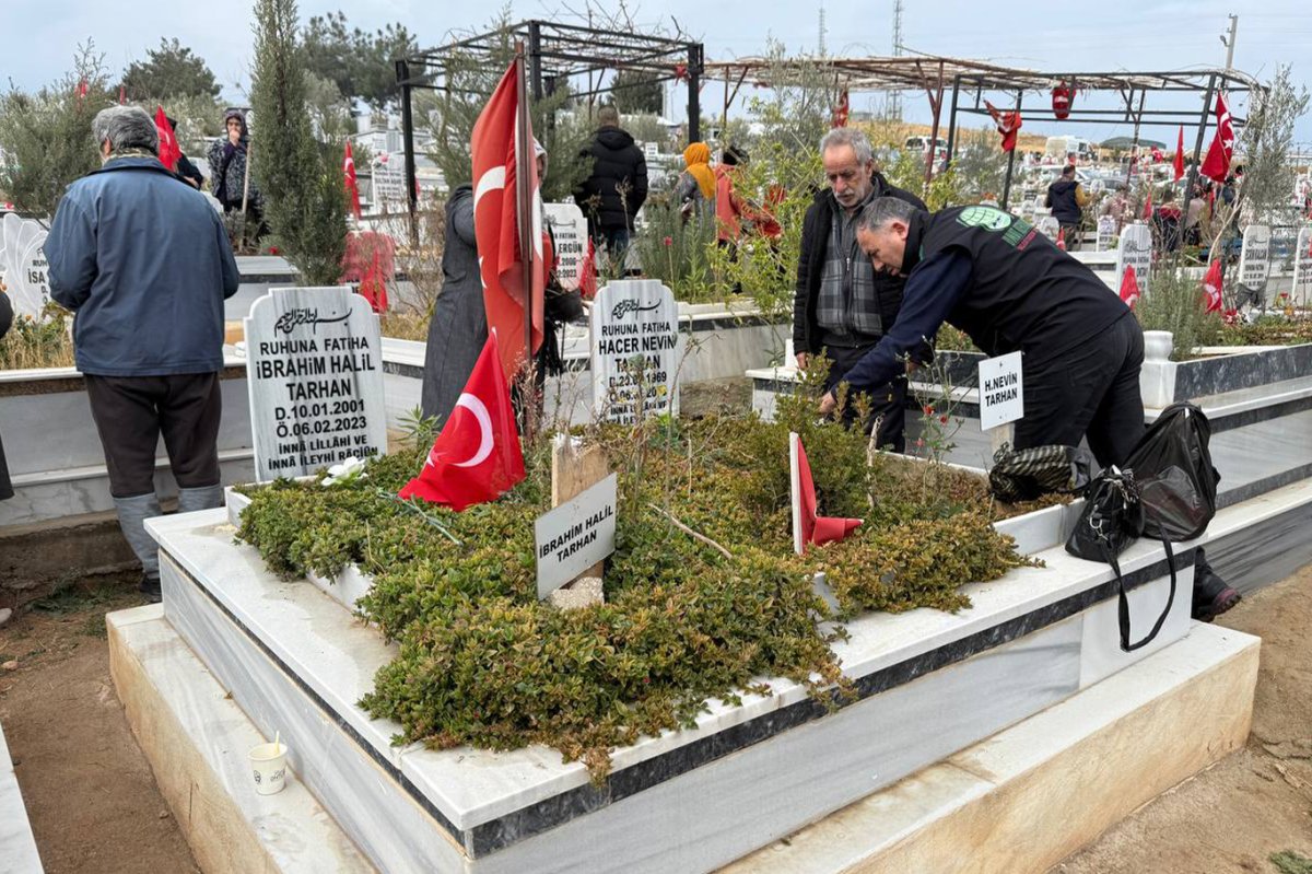 Umut Kervanı heyetinden Deprem Şehitleri Mezarlığı’na ziyaret