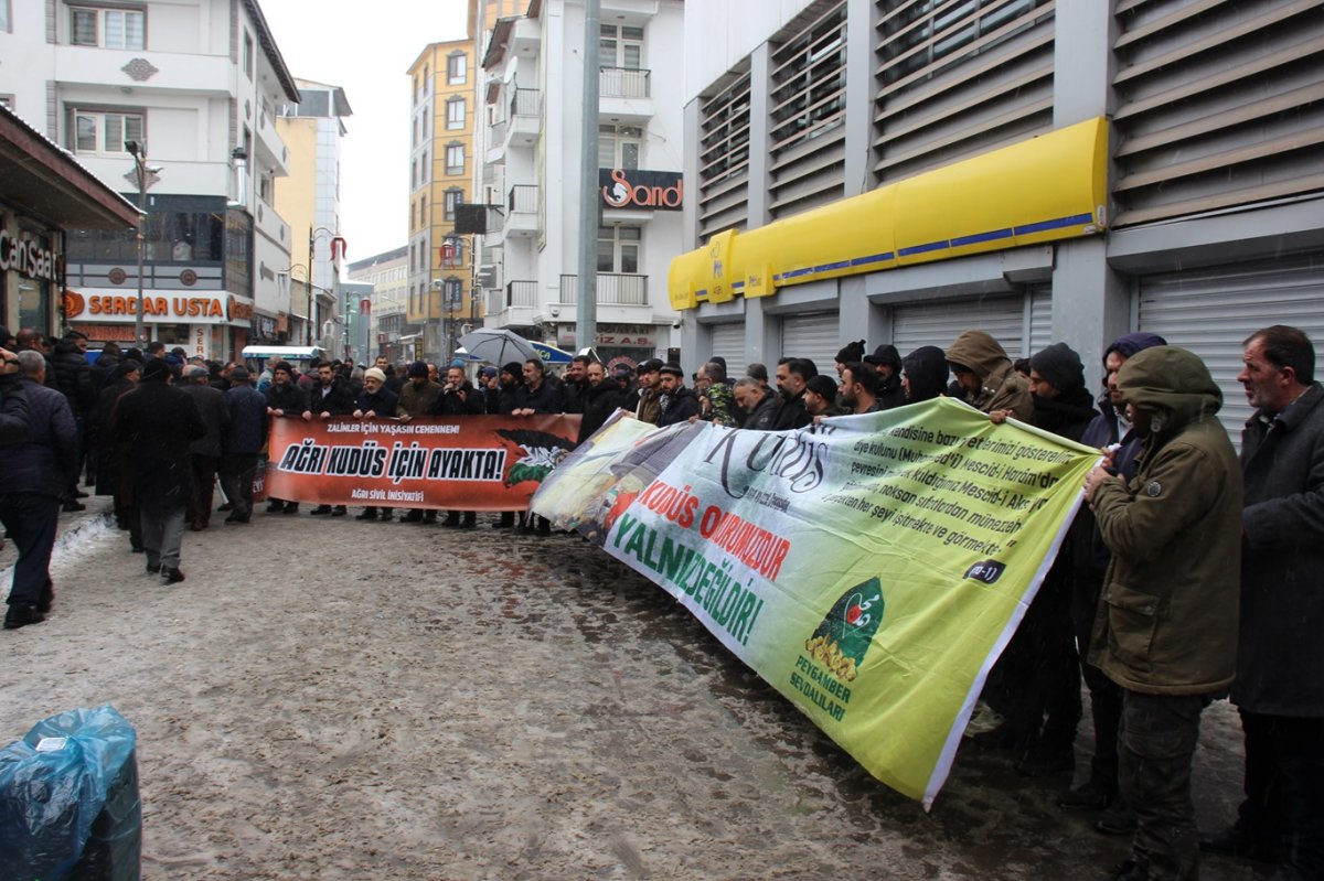 Gazze'yi işgal planına Ağrı'dan tepki geldi