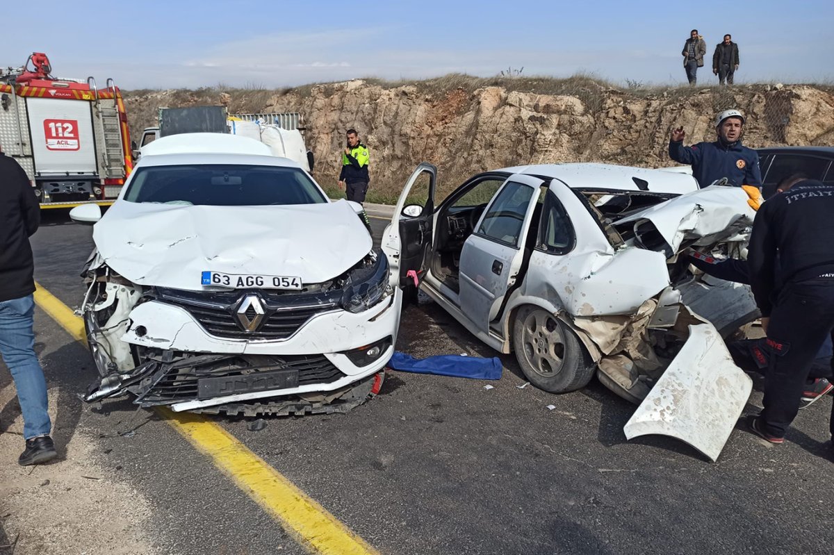 Şanlıurfa’da zincirleme trafik kazası: 6 yaralı