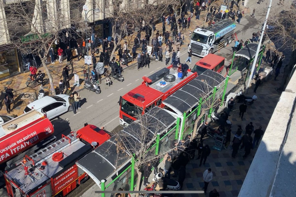 Şanlıurfa’da iş yerinde çıkan yangın söndürüldü