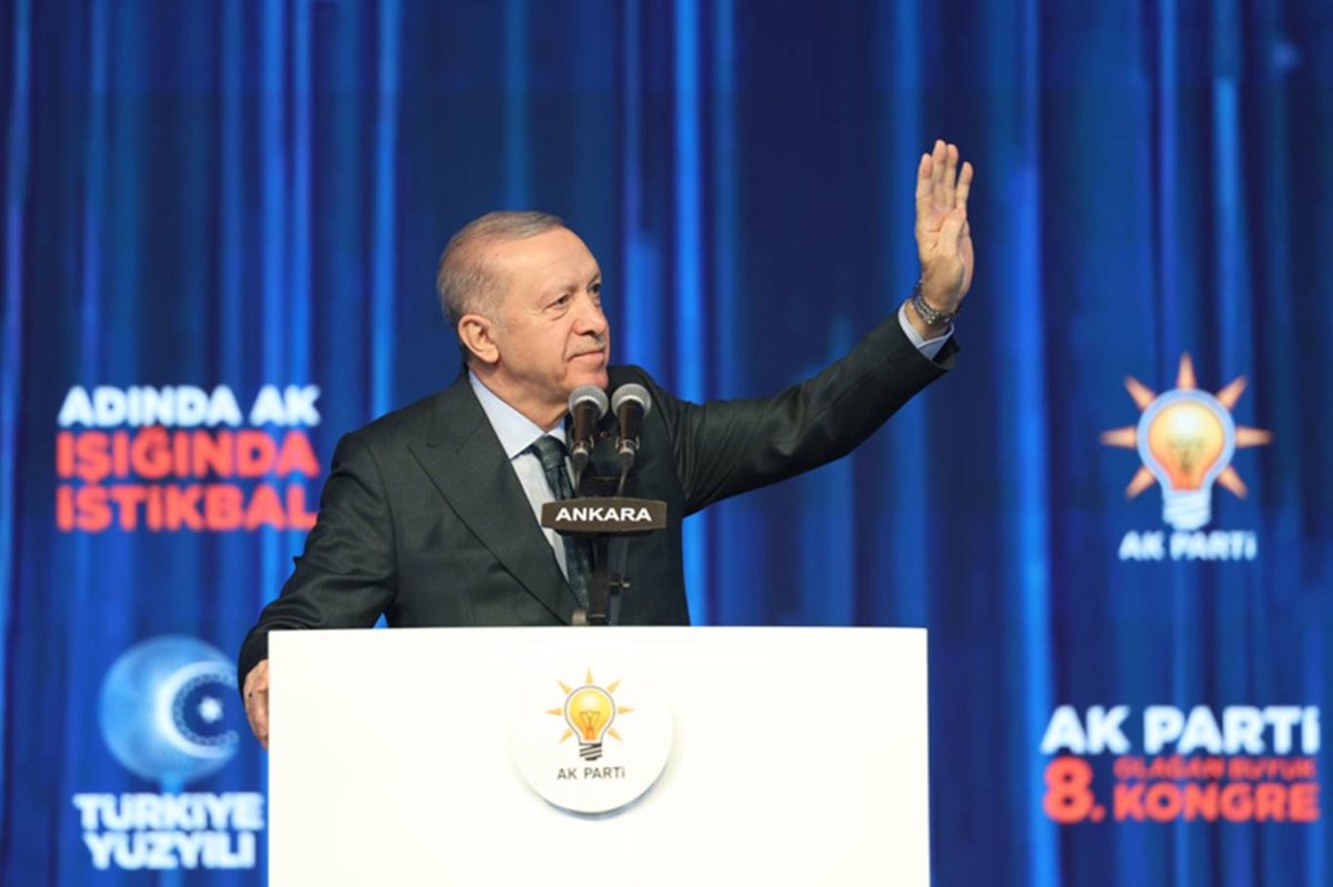 Cumhurbaşkanı Erdoğan, 9'uncu kez genel başkanlığa seçildiği büyük kongrede konuştu