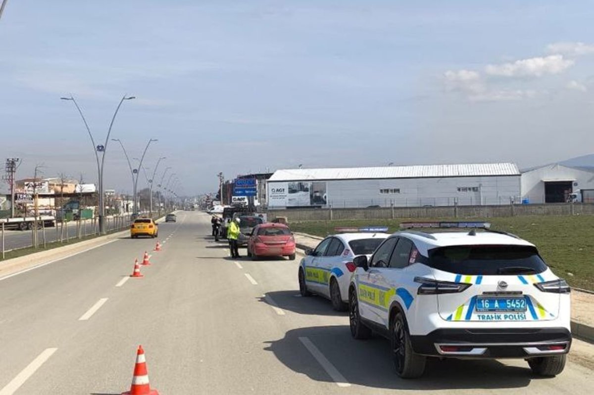 Bursa'da binlerce araç sürücüsüne cezai işlem uygulandı