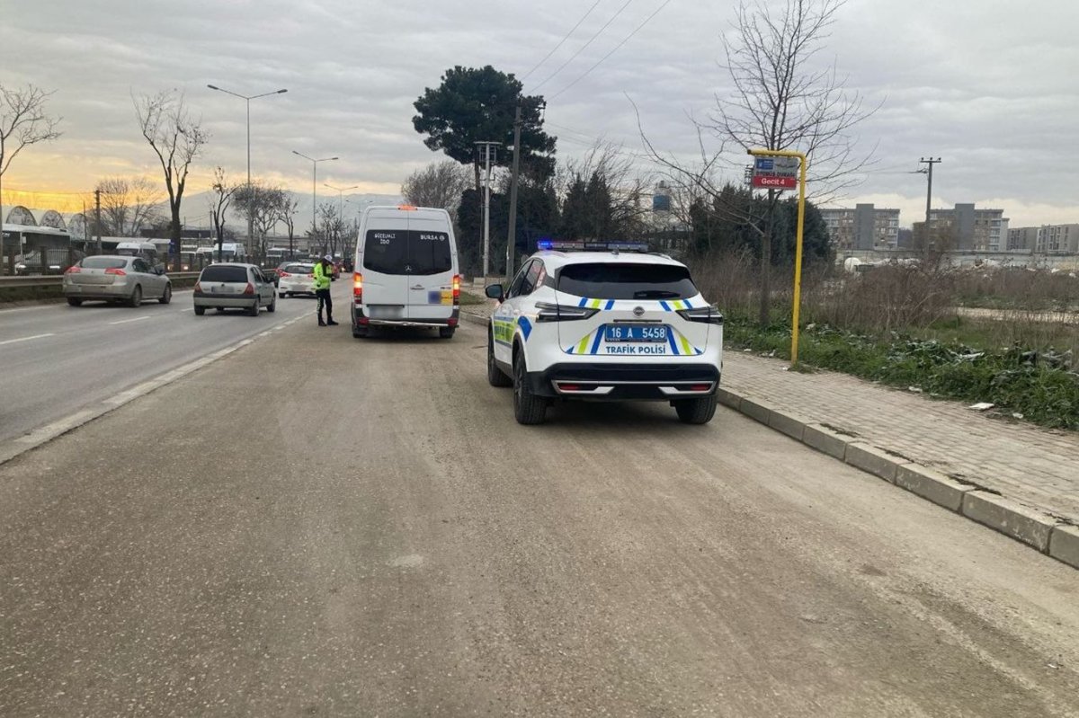 Bursa'da binlerce araç sürücüsüne cezai işlem uygulandı