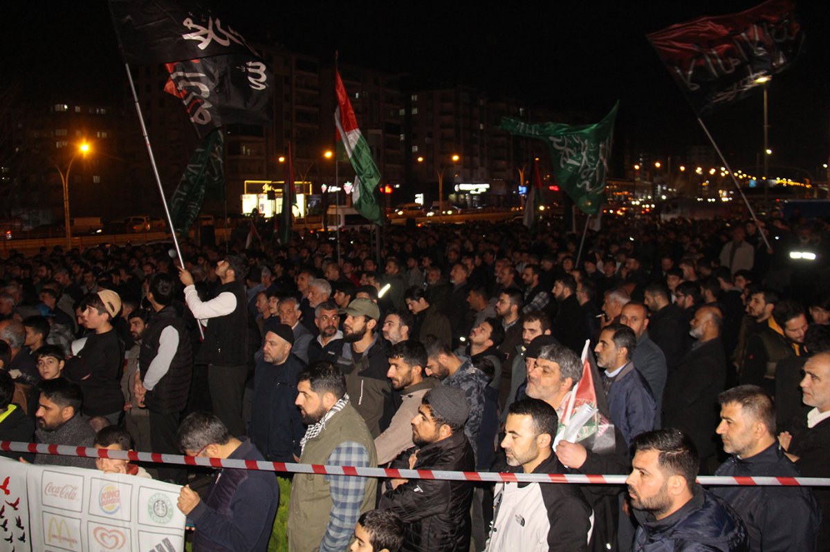 Diyarbakır'da Gazze'deki son katliamlar telin edildi, İslam ülkelerine çağrı yapıldı