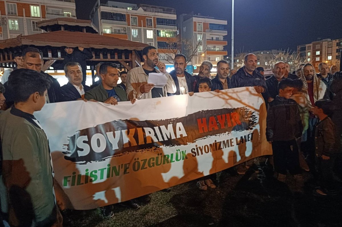 Gazze'deki katliam Viranşehir'de protesto edildi