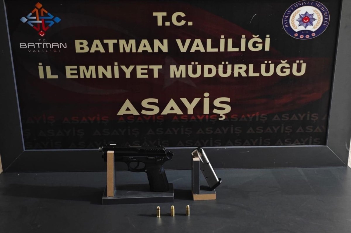 Batman'da silah ve yelekle yakalanan üç şahıs tutuklandı