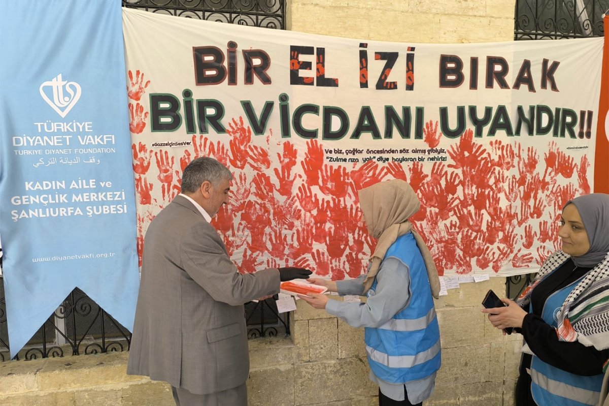 Şanlıurfa’da Gazze için farkındalık etkinliği düzenlendi