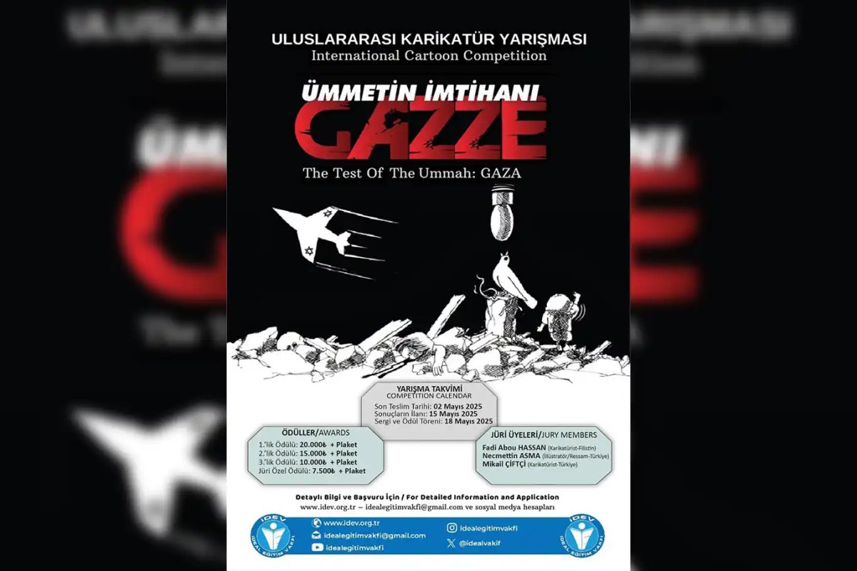 "Ümmetin İmtihanı Gazze" konulu yarışmanın sonuçları için program düzenlenecek