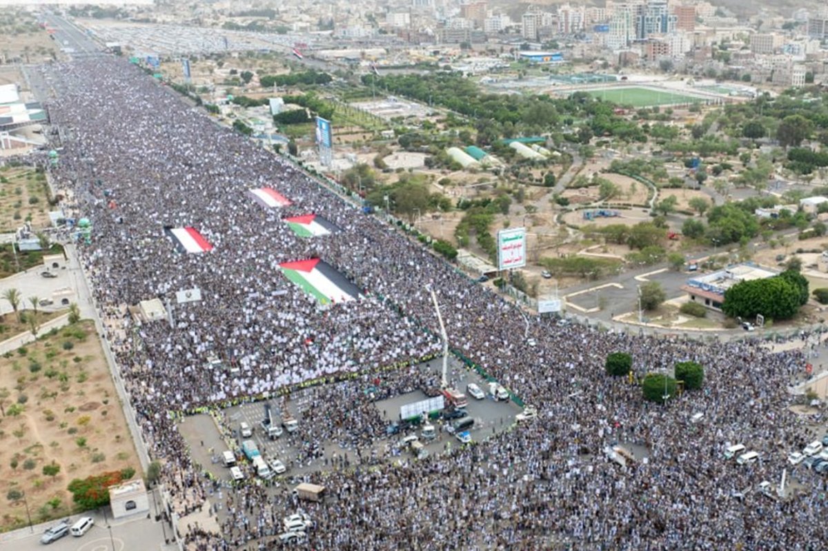 Yemen halkından Gazze için milyonluk gösteri: "Allah'ın kudretiyle ABD'yi yendik, israili de yeneceğiz"