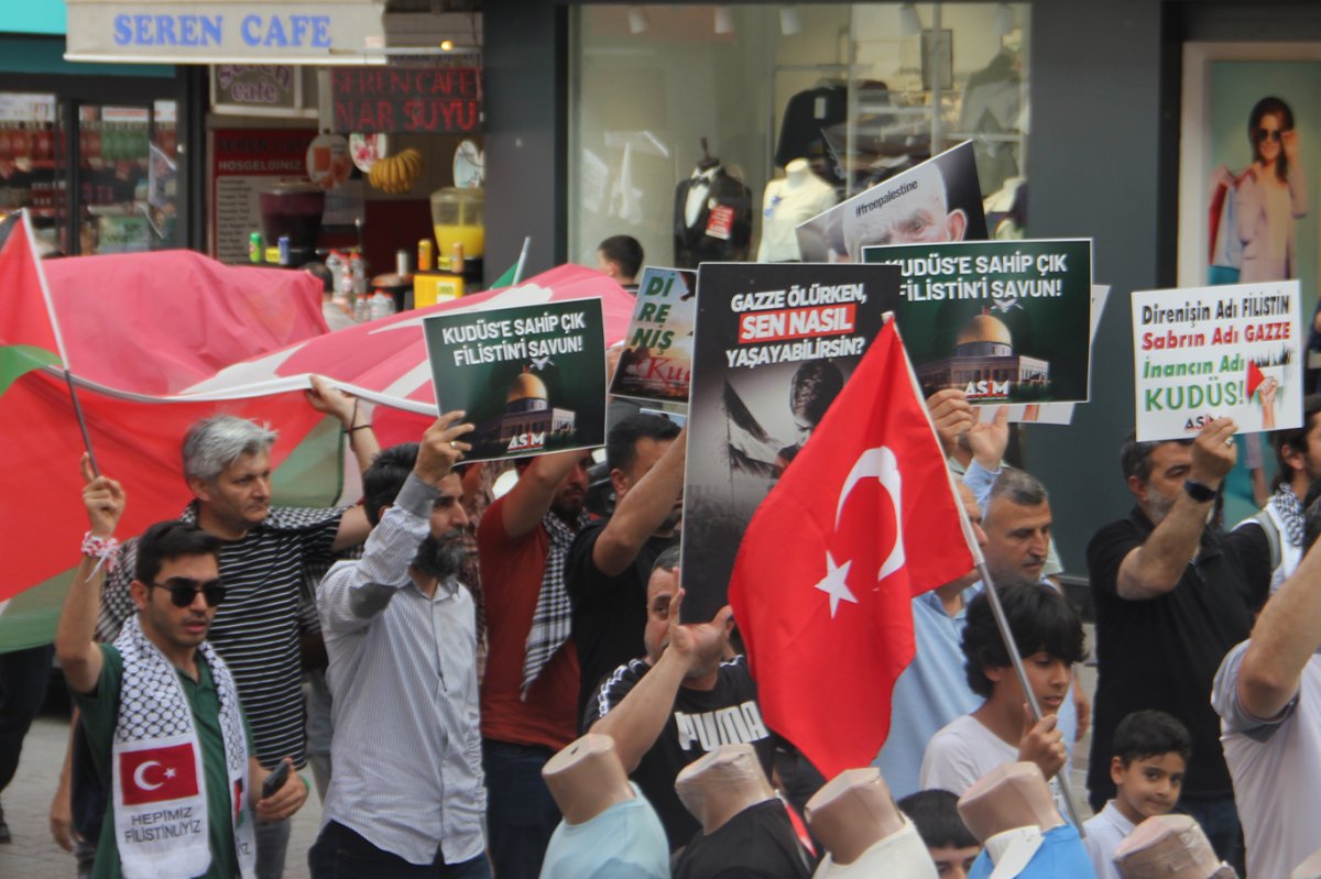 Adana Gazze için yürüdü: "Gazze’ye kim el atacaksa o bu ümmetin lideri olacak"