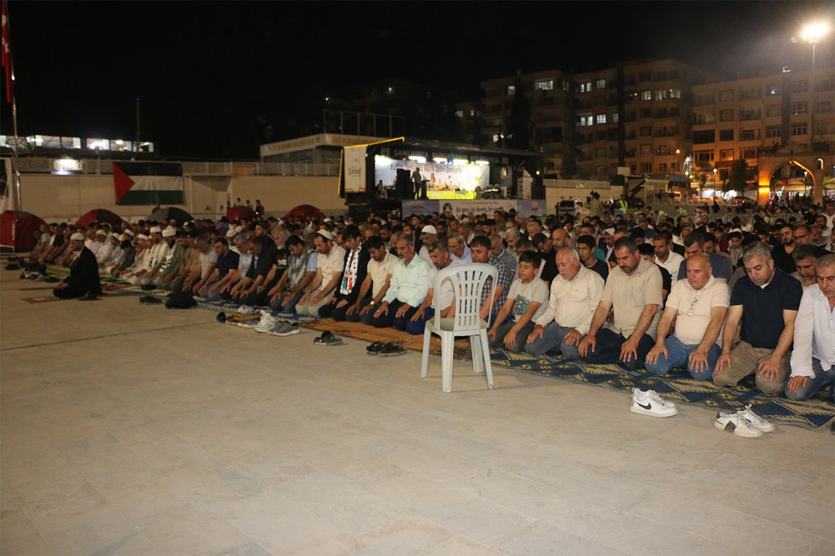 Şanlıurfa'da ‘Gazze için nöbet’ programı düzenlendi