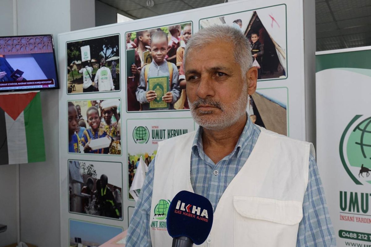 Gazze için düzenlenen kermesin gelirleri Umut Kervanı yetkililerine teslim edildi