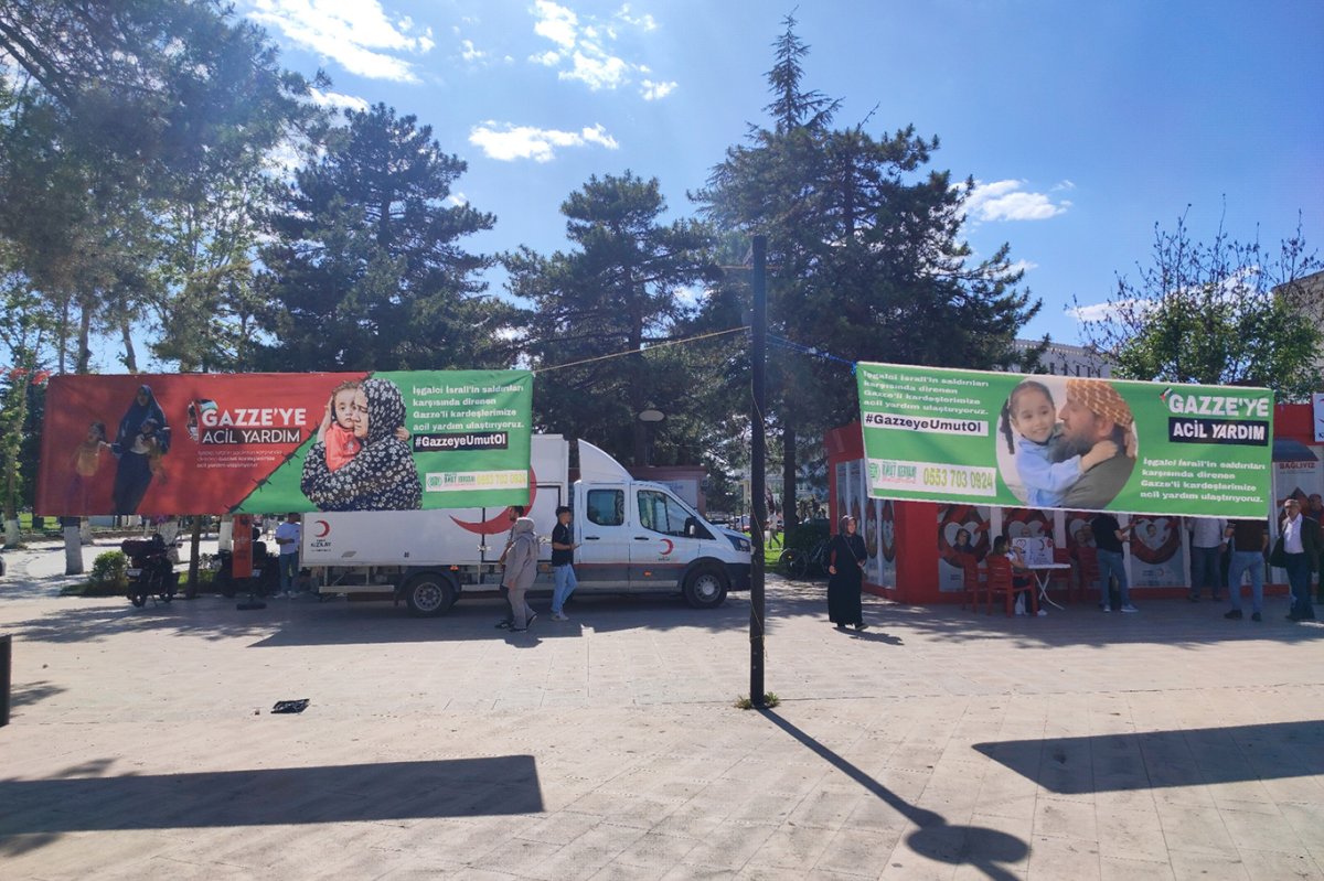 Malatya'da "Gazze'ye Umut Ol" kermesi düzenlendi
