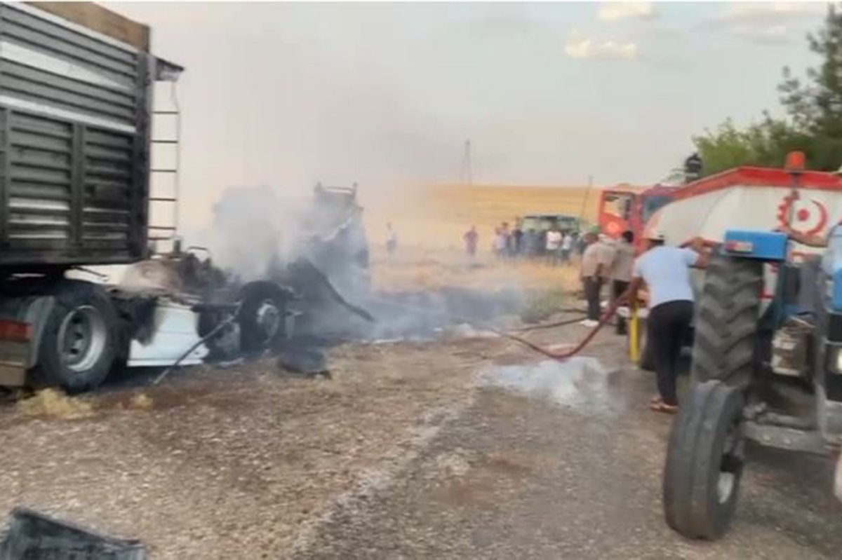 Diyarbakır’da tır alev alev yandı: İtfaiye yetersiz kaldı iddiası