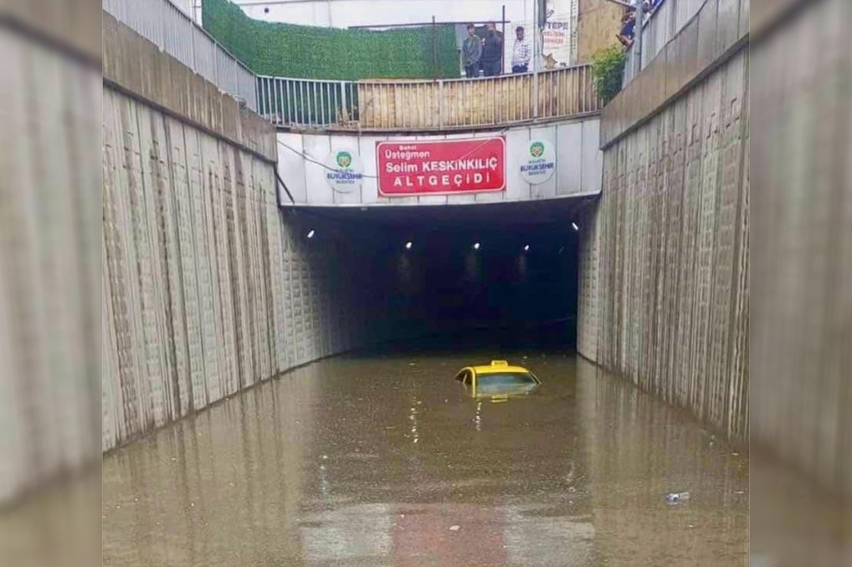 Malatya sağanak yağış nedeniyle yollar göle döndü