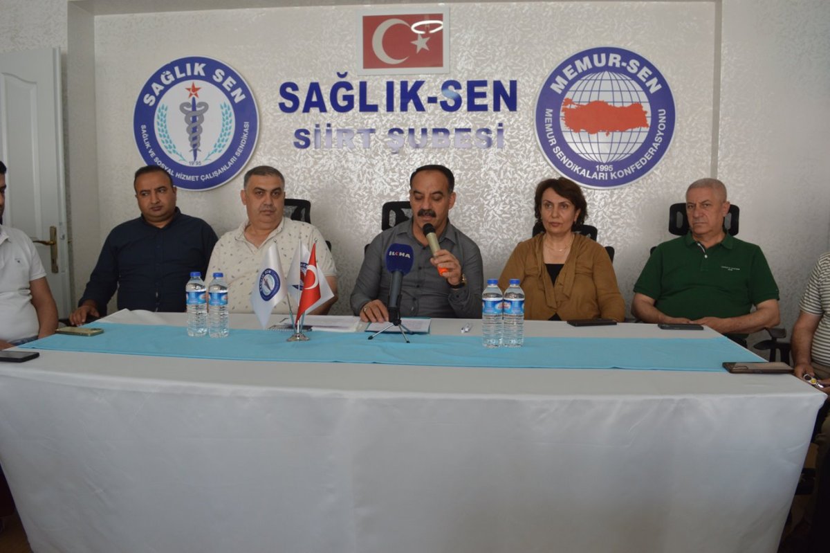 Sağlık-Sen Siirt Şube Başkanı Vesim Eviz: Taleplerimiz haklı, mücadelemiz kararlı