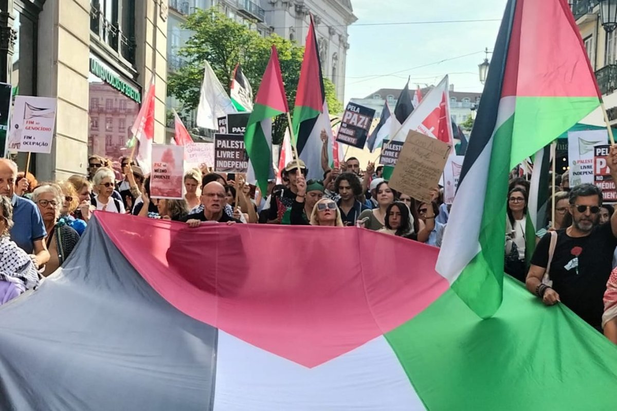 Portekiz halkı, Gazze’deki soykırıma karşı protesto düzenledi