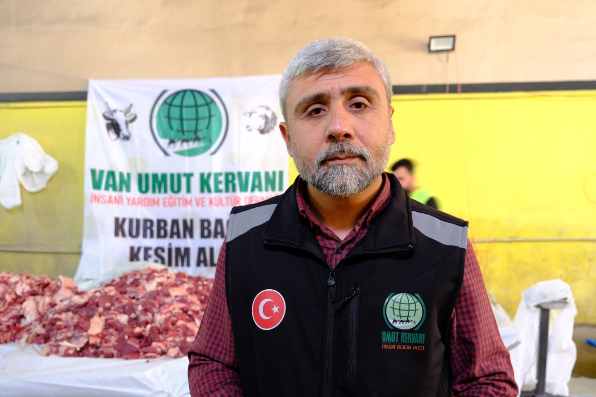 Umut Kervanı Van’da kurban kesimi organizasyonu gerçekleştirdi