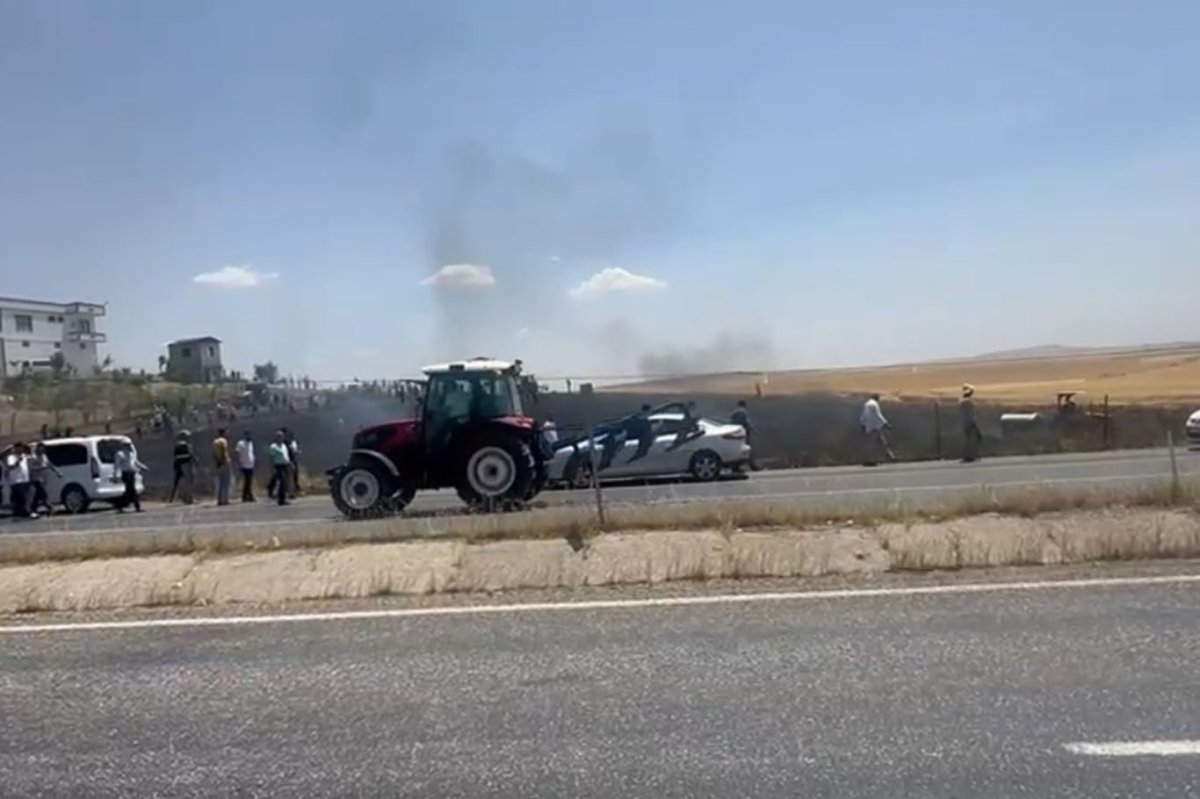 Batman'da onlarca dönüm buğday tarlası kül oldu