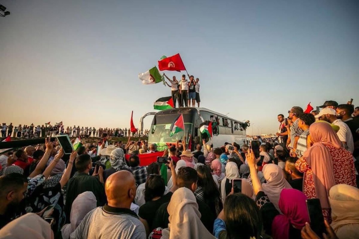 "Direniş Konvoyu" Mısır'a giriş onayını beklerken Libya'ya ulaştı