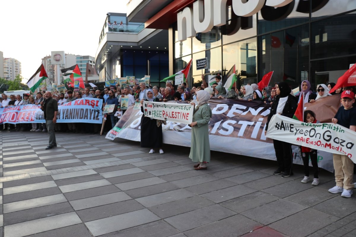 İşgalcilerin, Madleen gemisine el koyması Ankara'da protesto edildi