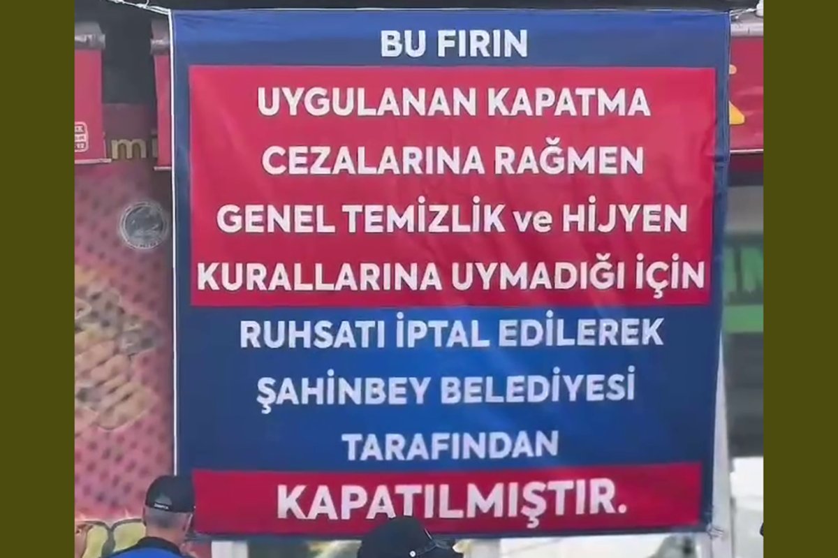 Gaziantep'te bir işletme hijyen kurallarına uymadığı gerekçesiyle süresiz kapatıldı