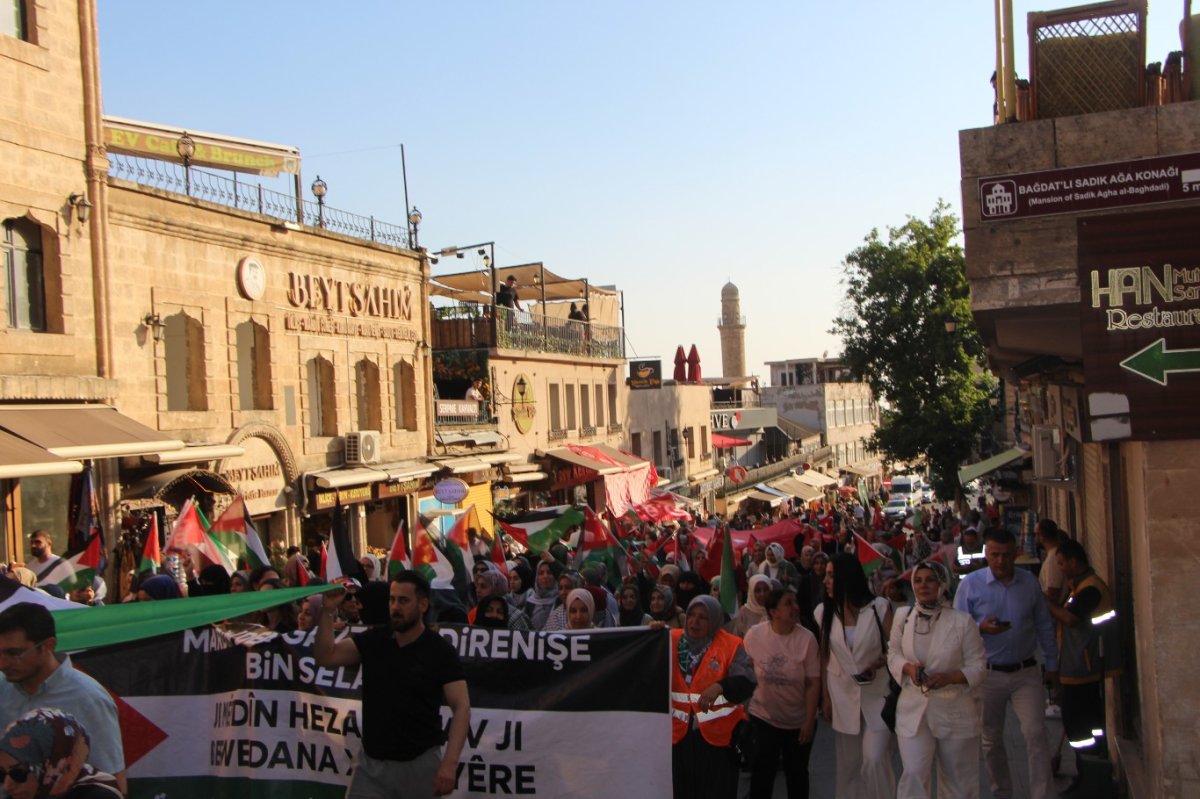 Gazze için yürüyüş ve basın açıklaması düzenlendi