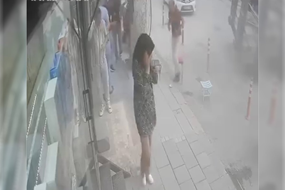Patlayan tır lastiği korku dolu anlar yaşattı