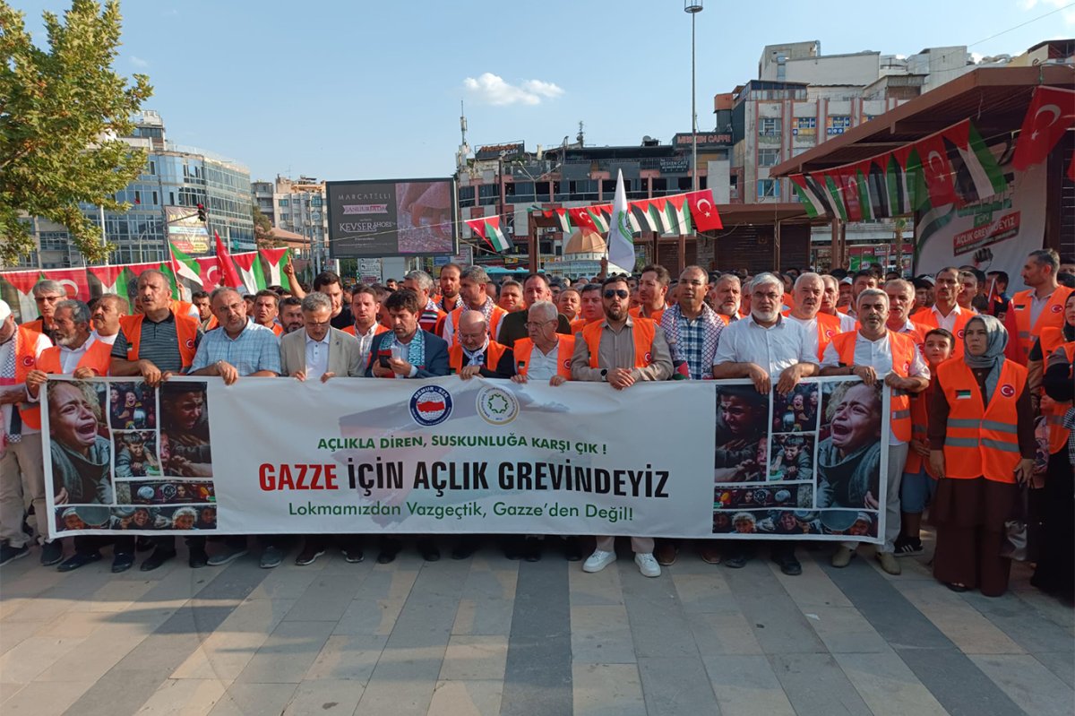 Şanlıurfa’da siyonist rejime tepki: STK’lardan 2 günlük açlık grevi