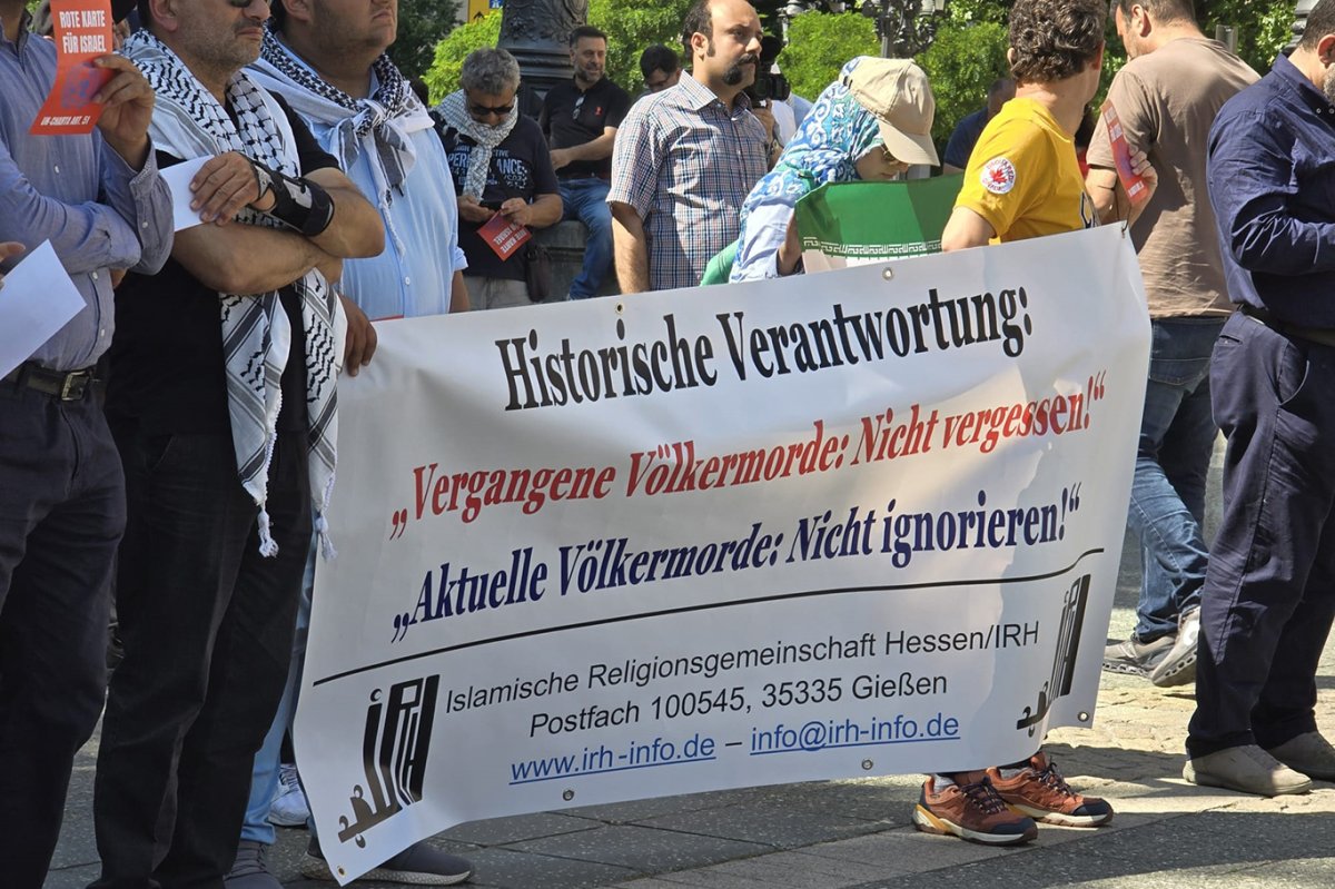 Önce Gazze, şimdi İran: Frankfurt’ta siyonist rejimin saldırıları protesto edildi